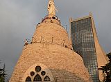 Byblos 01 Our Lady of Lebanon at Harissa 20km from Beirut With A Maronite Cathedral Built Of Concrete And Glass Behind 